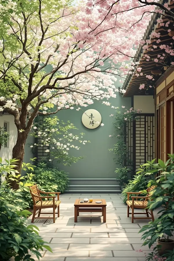 四季庭院 海报